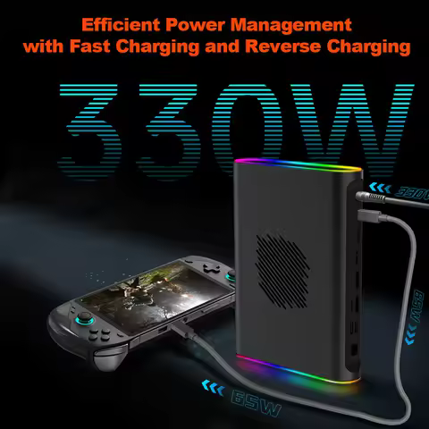 OneXPlayer ONEXGPU 2 Graphics Card EGPU AMD Radeon RX 7800M 12G GDDR6 GPU 180W OCuLink USB 4.0 PCIE 8TB SSD RGB Computer host