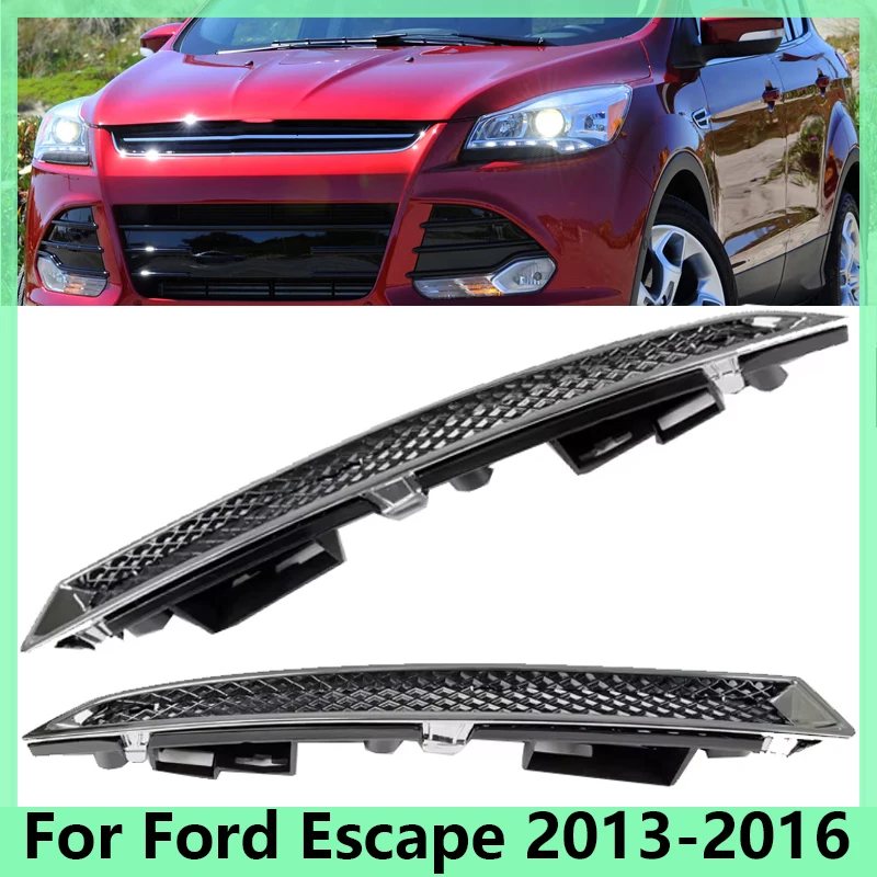 

Фонарь передней фары, нижняя решетка радиатора, отделка, литье, украшение ABS для Ford Escape 2013, 2014, 2015, 2016