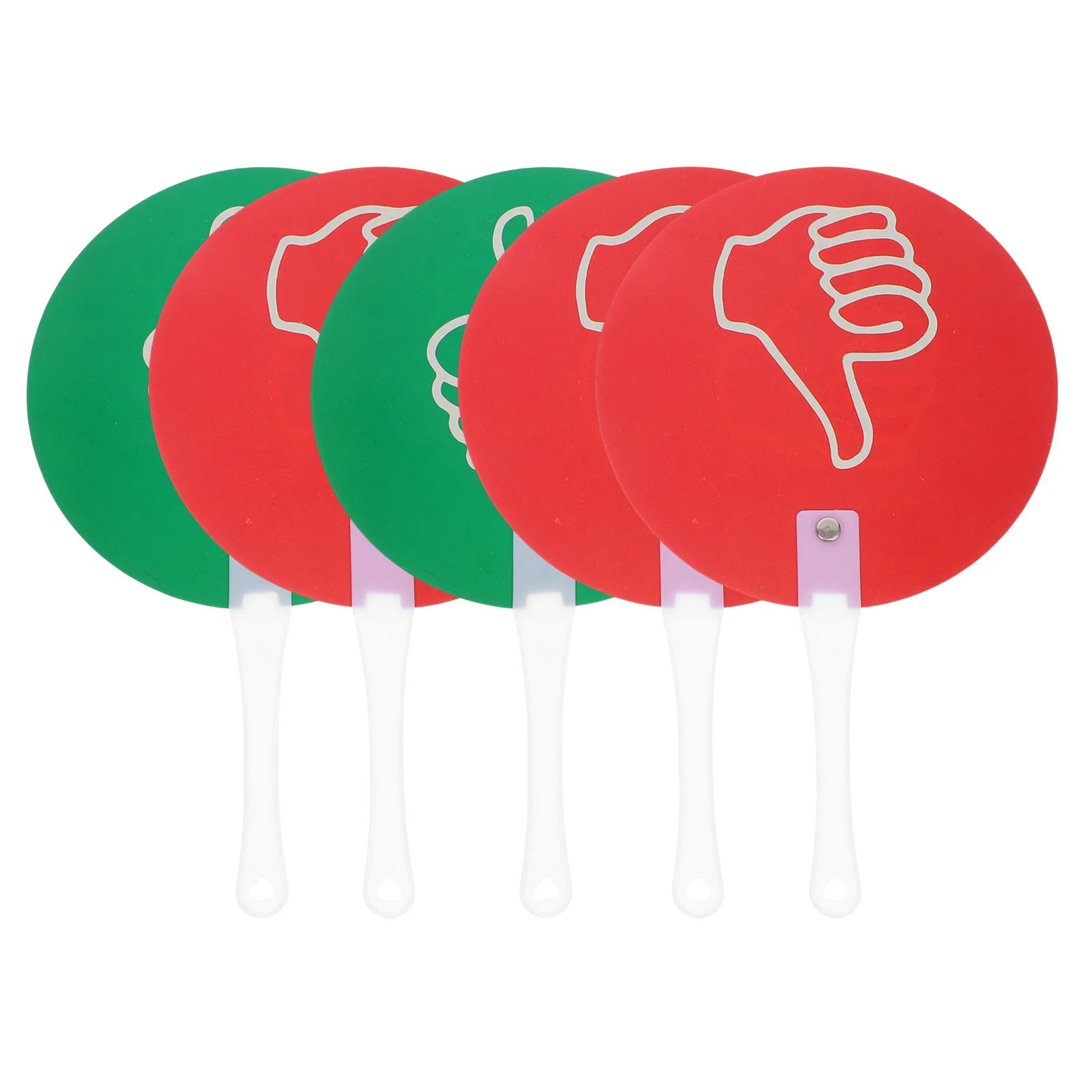

5pcs Voting For Classroom Thumb Sign Paddles Early Education Materials Plastic Thumbs Up Down Signs Teacher Supplies No Sign