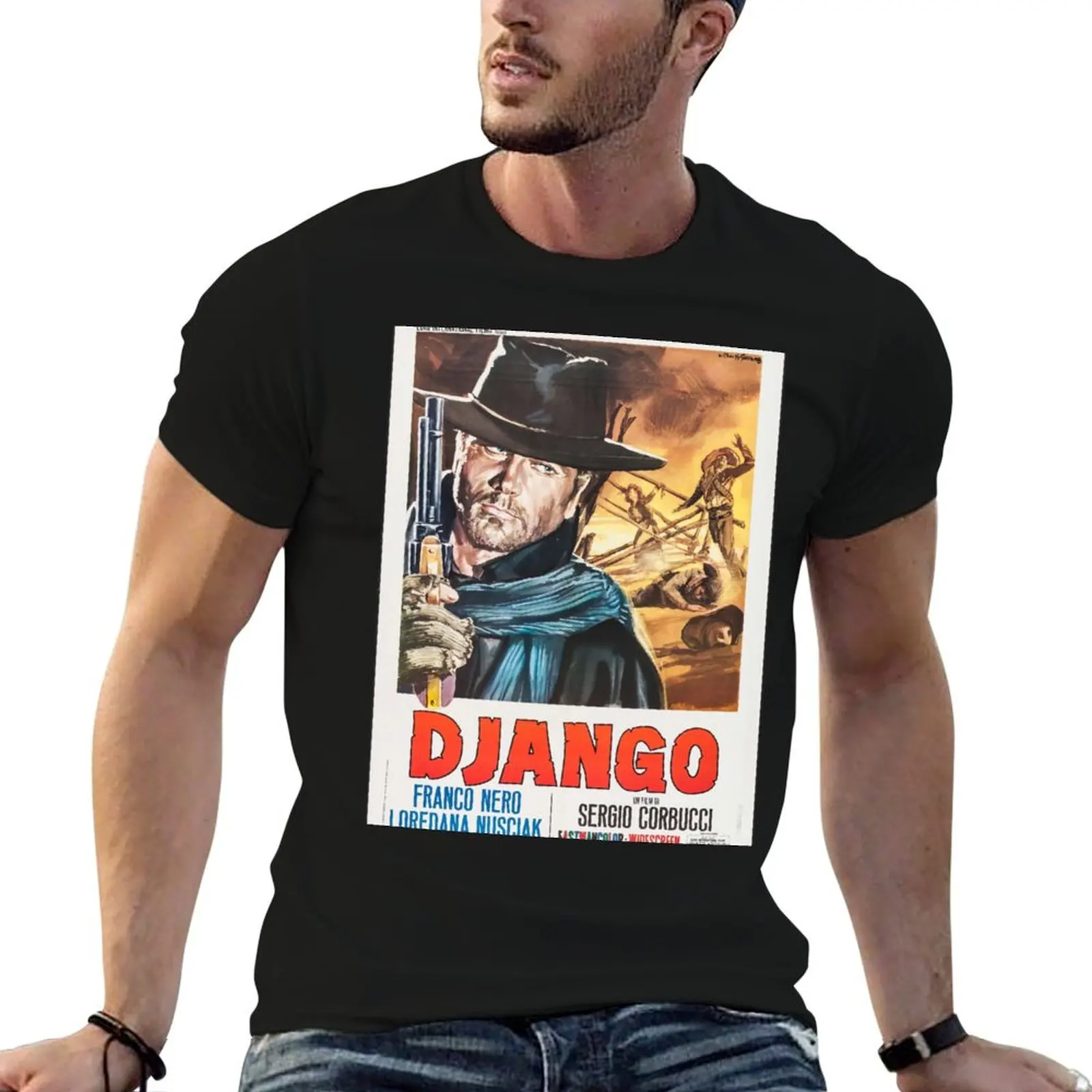 Django T-Shirt Aesthetic clothing affliction shirts men clothes