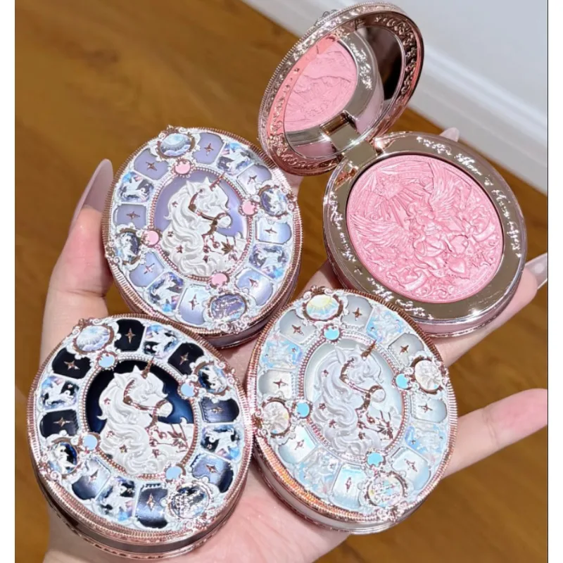 

Flower Knows Knight Unicorn Collection Satin Blusher Buildable & Blendable Blush,Waterproof Skin-Adherent Smooth Texture Makeup