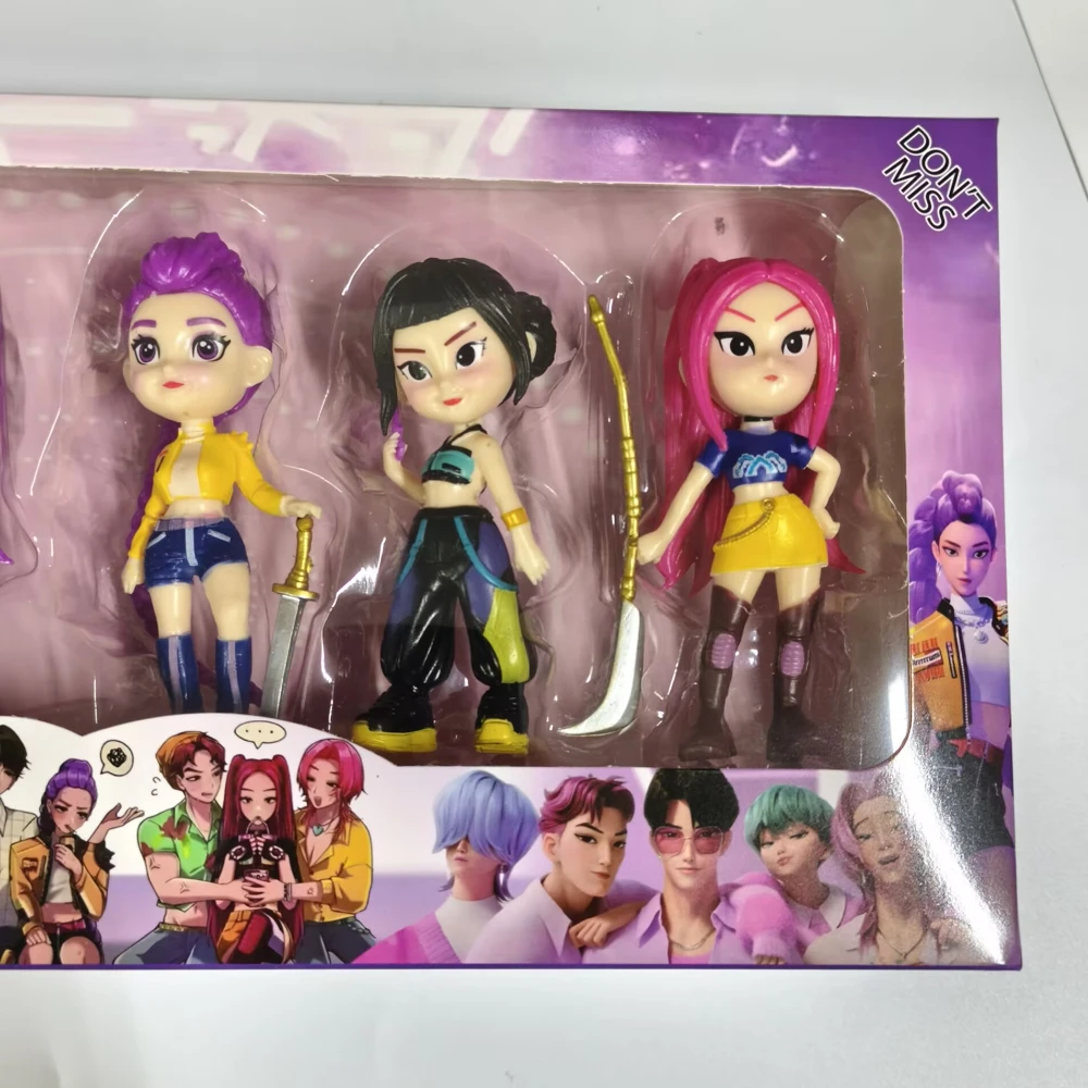 6pcs/Set K-POP Blind Box Vinyl Toy Rumi Mira Zoi Character Vinyl Mask Figurine Birthday Chrismas New Year Gifts Fans Club Gifts