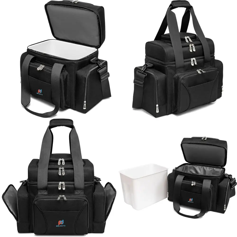 

Extra Large Leakproof Cooler Bag with Dual Insulated Sections, Heavy Duty Fabric, Thick Insulation, Reinforced Stitching, and Mu