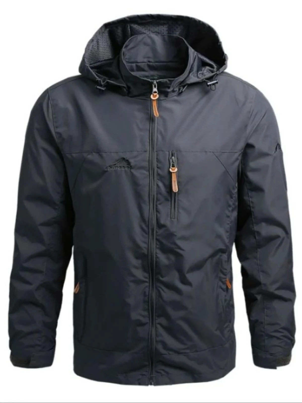 

Женская ветрозащитная куртка для занятий спортом на открытом воздухе, повседневная базовая куртка с капюшоном и застежкой-молнией Long Sve, осенний сезон