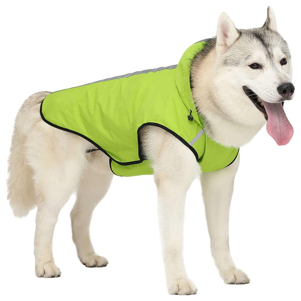 Dog Jacket With Reflective Stripes Dog Stylish And Dry Easy To Put On Size Available Premium