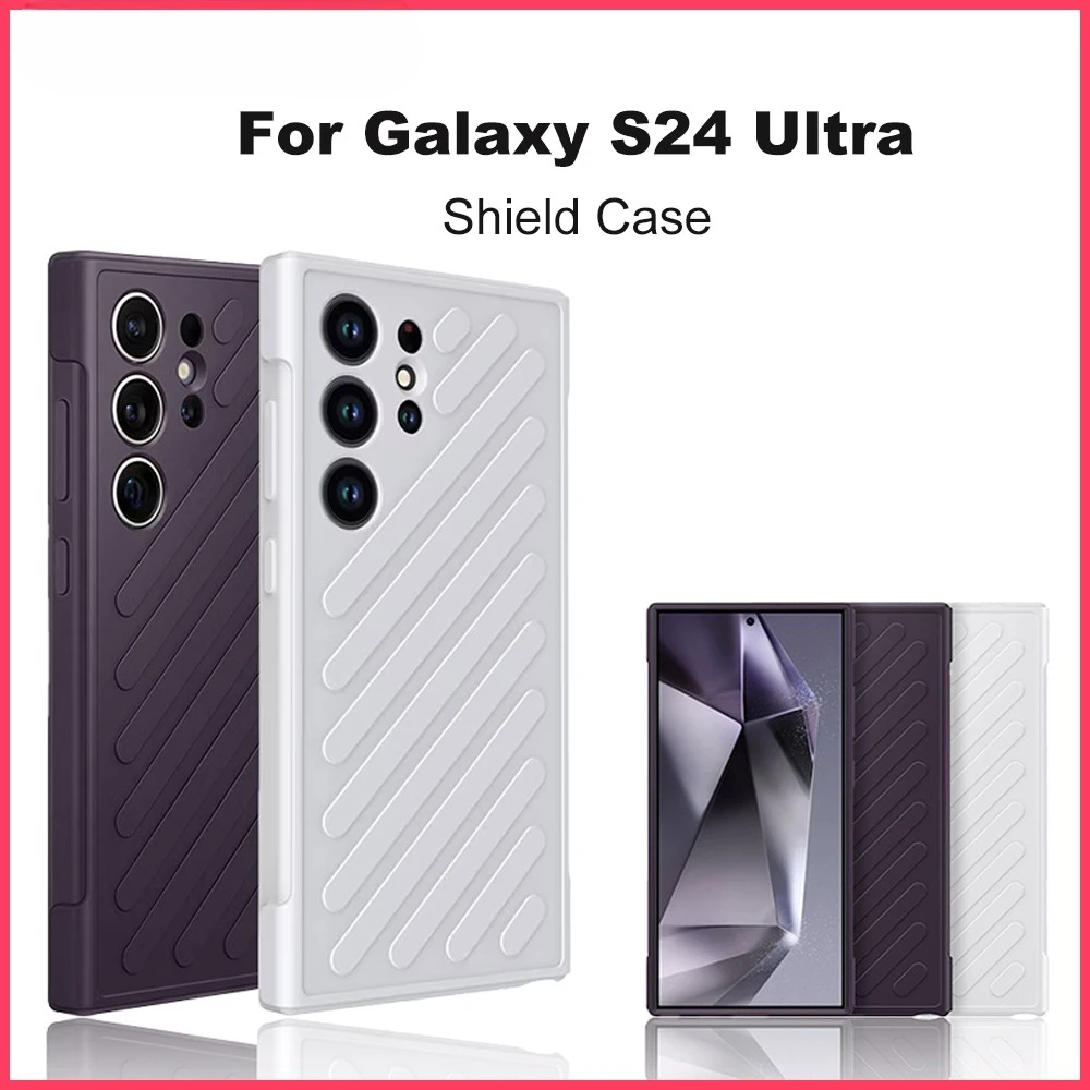 

Original Samsung Galaxy S24 Ultra Shield Phone Case for S24Ultra Protective Cover Shock and Scratch Protection