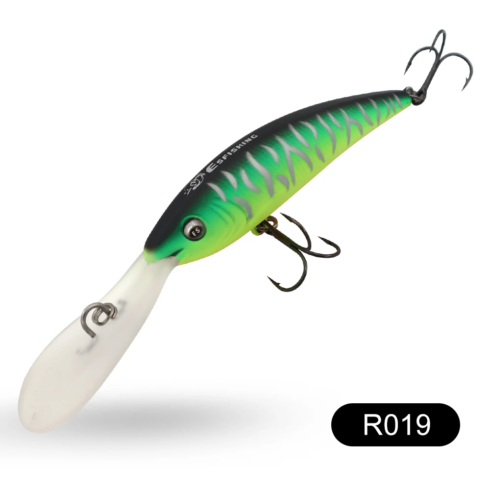 ESFISHING Angelköder Wobbler für Hechtangeln 90mm 16g Easy Sprinter Schwimmender Minnow