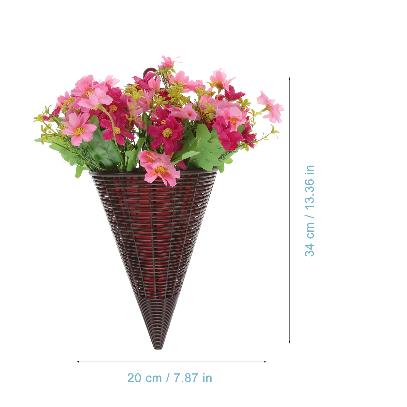 

Stable Durable Plastic Fake Rattan Artificial Flower Decor Home Office Wall Door Decorative Porch Farmhouse Hanging Flowers