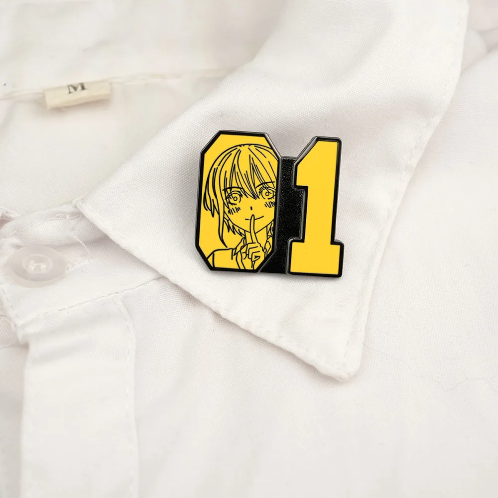 Anime Die Quintessenz Quintuplets Nakano Ichika Cosplay Kostüm Abzeichen Pin Zubehör Rucksack Anhänger Metall Prop Brosche Geschenk