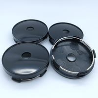 4 Pcs 60mm Black Wheel Hubs Center Hub Cap Universal Wheel Rim Hub Cover Cap Modified Hub Center Cover