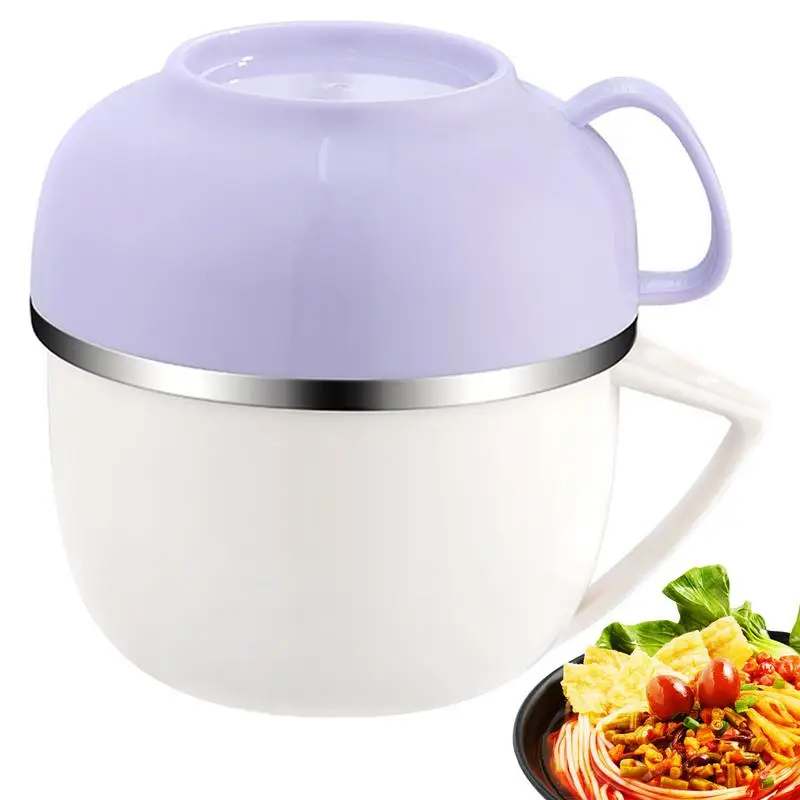 

Microwave Ramen Cooker Stainless steel Multifunctional Large Soup Mugs Sets Rapid Rapid And Quick Ramen Cooker For Dorm Room