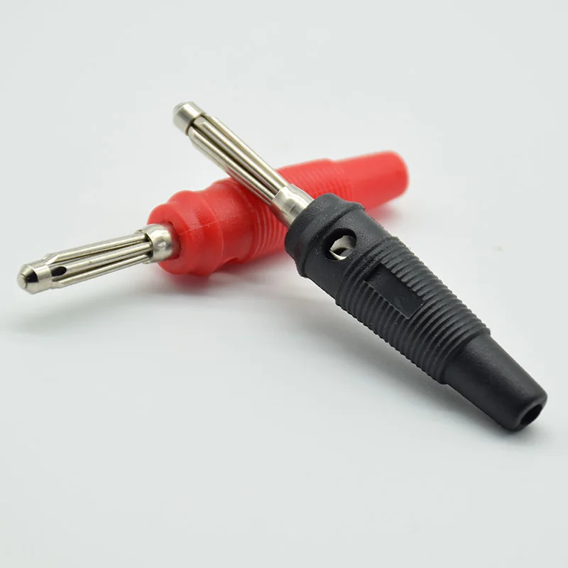 5pcs  4mm Banana Plug Pure Copper High Current Seven-pin  High Elasticity Weld-free Sound Plug
