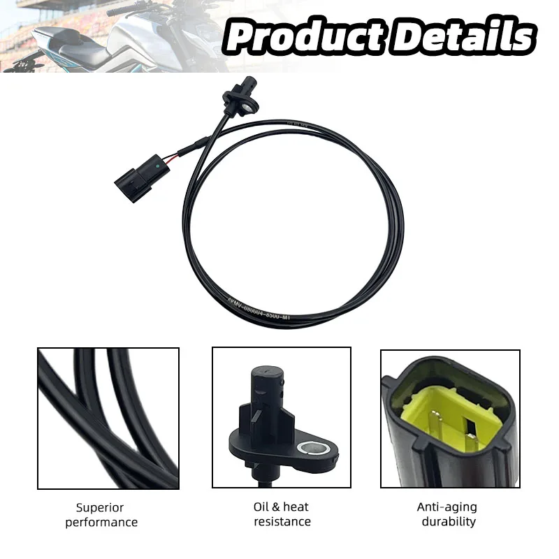 Rear ABS Wheel Speed Sensor For CFMOTO 400NK 250NK 250SR 300SR 650MT/GT Motorcycle Speed Sensor Part Replace 6KMV-080004-8500-M1