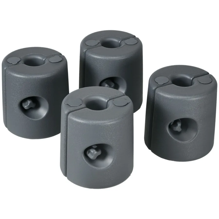 

HDPE Tent Weights Set of 4 Canopy Anchors Fillable with Water or Sand 104LBS for Stability Outdoor Use