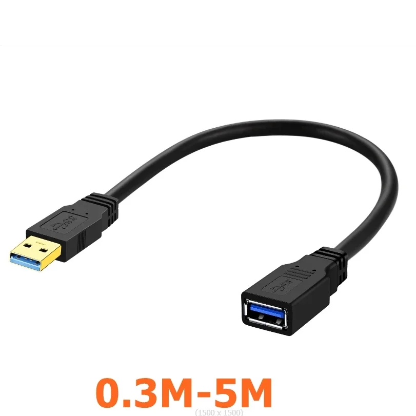 Przedłużacz 12M 10M USB3.0 do Smart TV PS4 Xbox One SSD USB do przedłużacz do przewodów USB przewód danych Mini USB3.0 2.0 przedłużacz