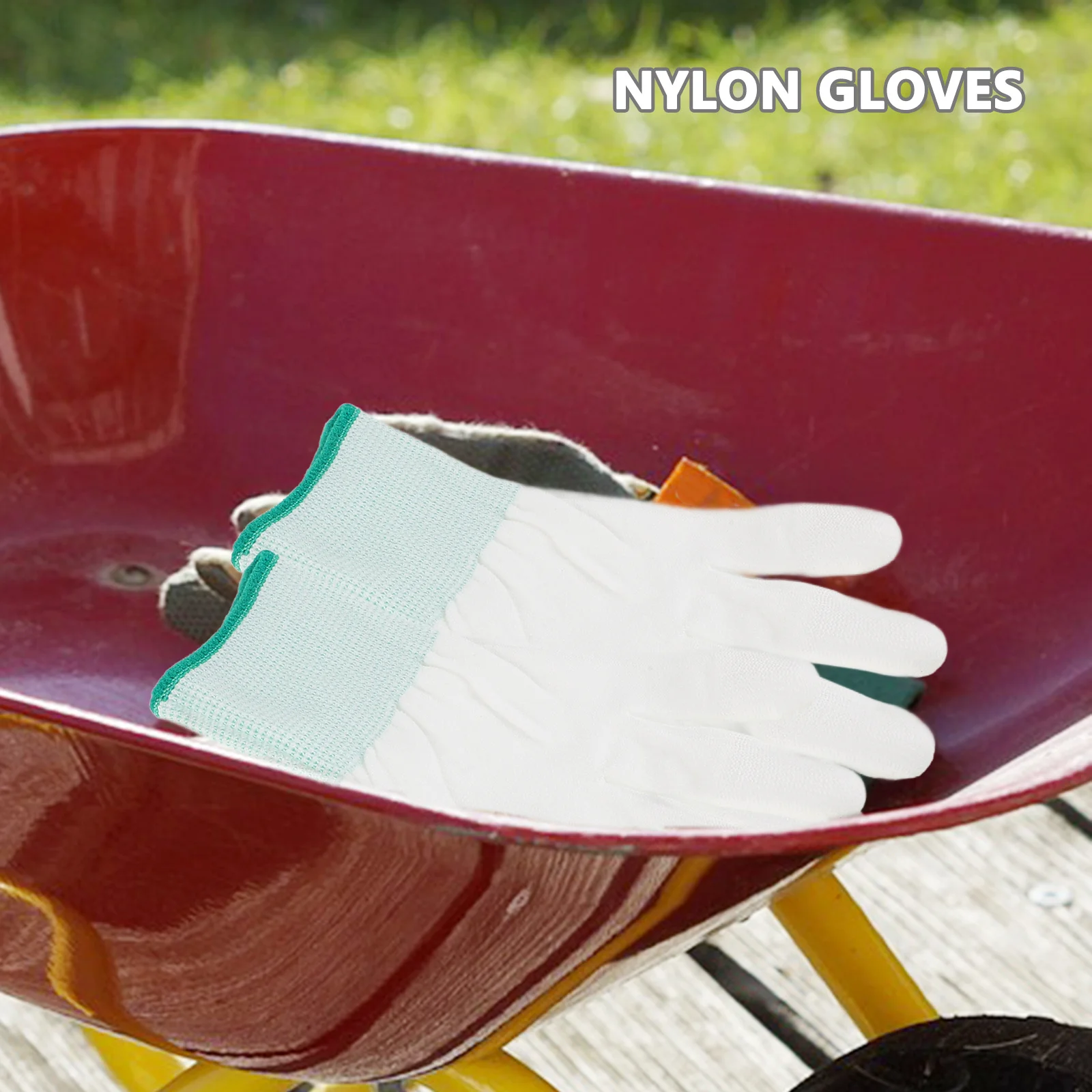 

12Pairs PU Coated Nylon Quilting Gloves Antistatic Ergonomic Safety Work Gloves for Sewing Electronics Lab Gardening Hospitals