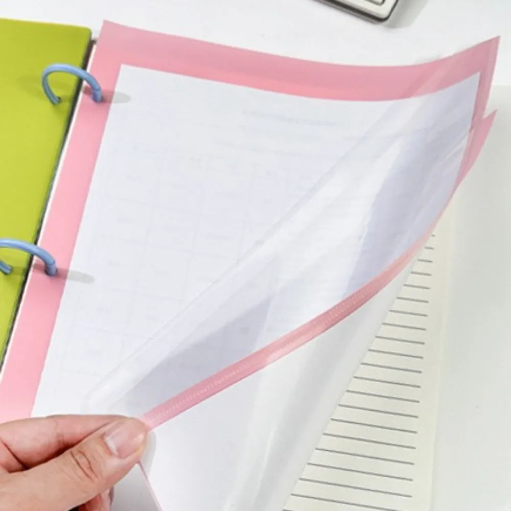 

5Pcs Document Organizer Index Page Folders Colored Labels with Pockets and Tabs File Folders Separator Wear-Resistant