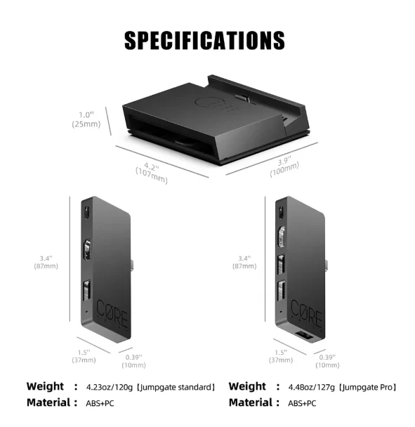 Savage Raven من Skull & Co. Jumpgate Dock USB C Hub محطة إرساء محمولة لنينتندو سويتش 2 وOLED