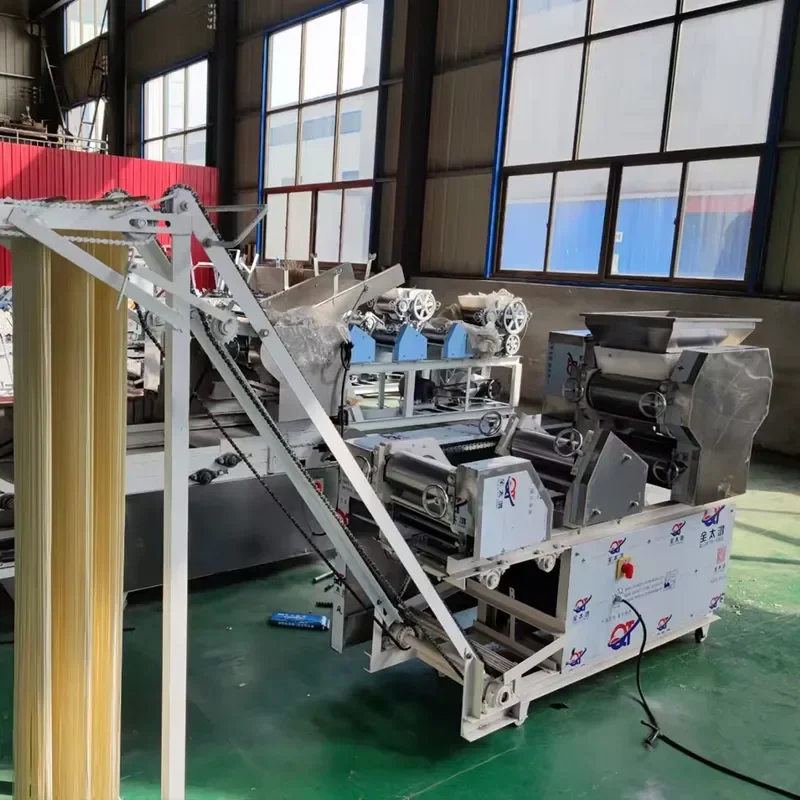 for Fully Automatic Gear Driven Fresh Noodle Making Machine Industrial Dough Press 240-340KG/H 4-8KW for Dumpling