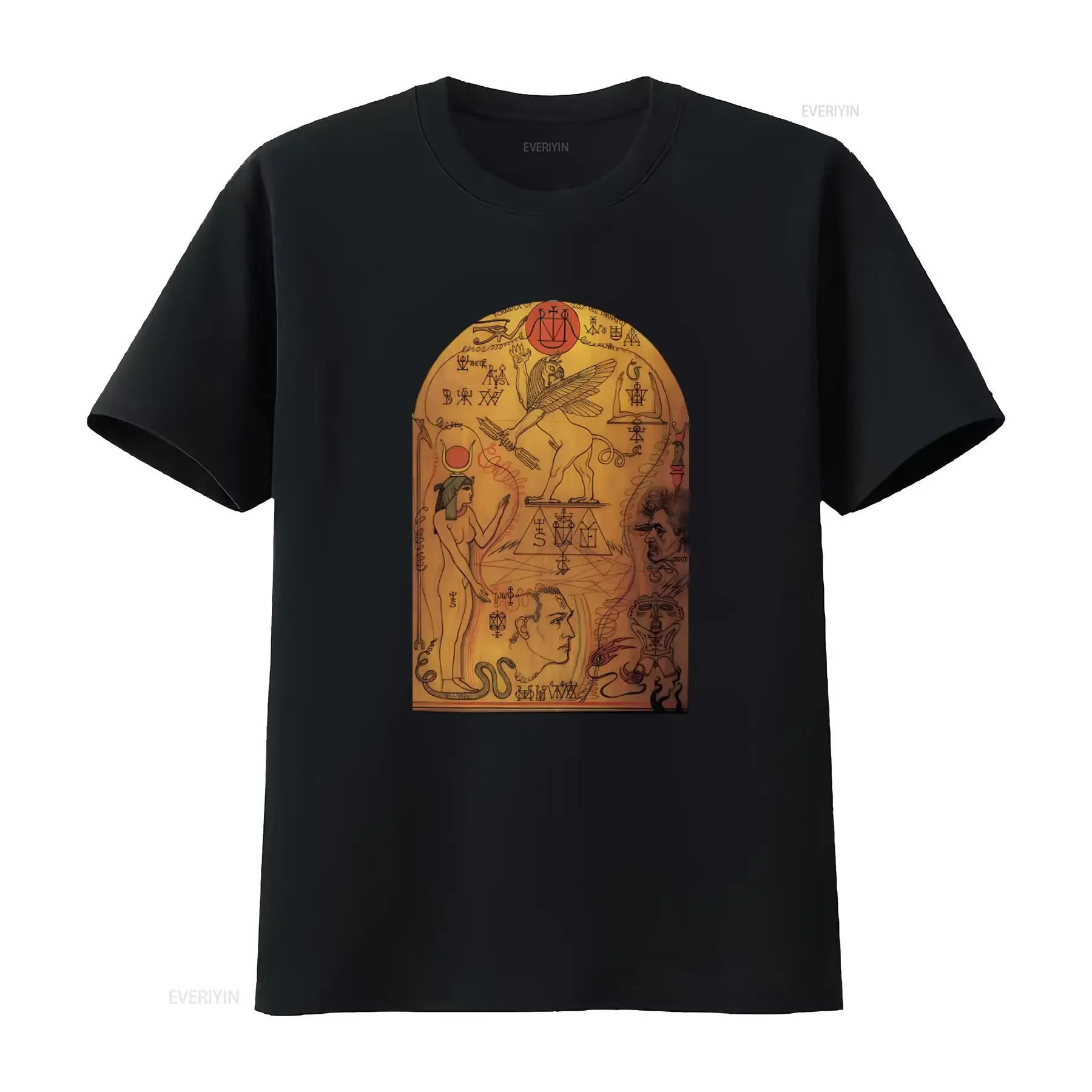 Austin Osman Spare Atavistic Resurgence T Shirt Pagan Magick Aleister Crowley Symbolic Design  vintage Washed homme Stylish