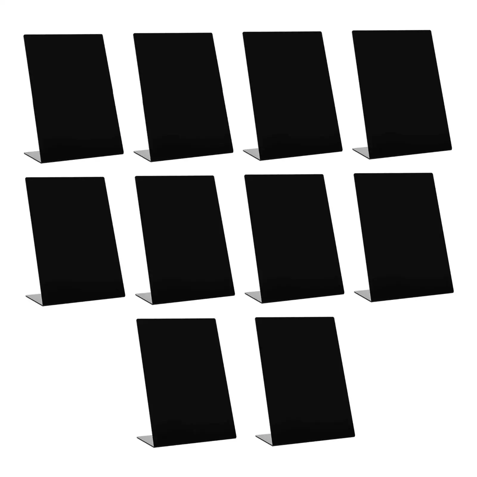 10x Chalkboard Signs L Shaped Wordpad Small Blackboard Message Board Labels