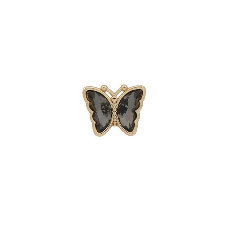 16/23mm Colorful Butterfly Gold Alloy Buttons for Sewing Coat Sweater Cardigan Scrapbooking Sewing Shank Buttons DIY Craft