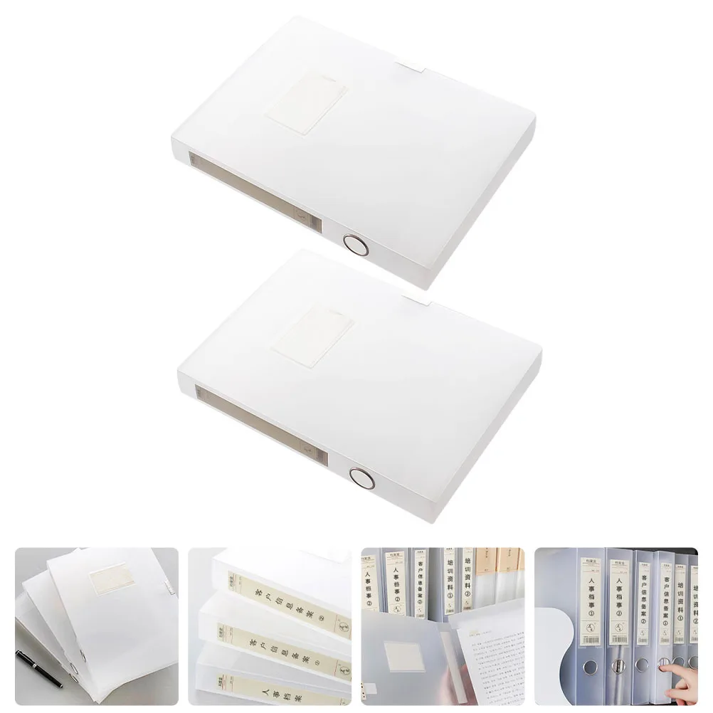 

2 Pcs Document Organiser File Folder Paper Storage Cases Organizer Desktop Important