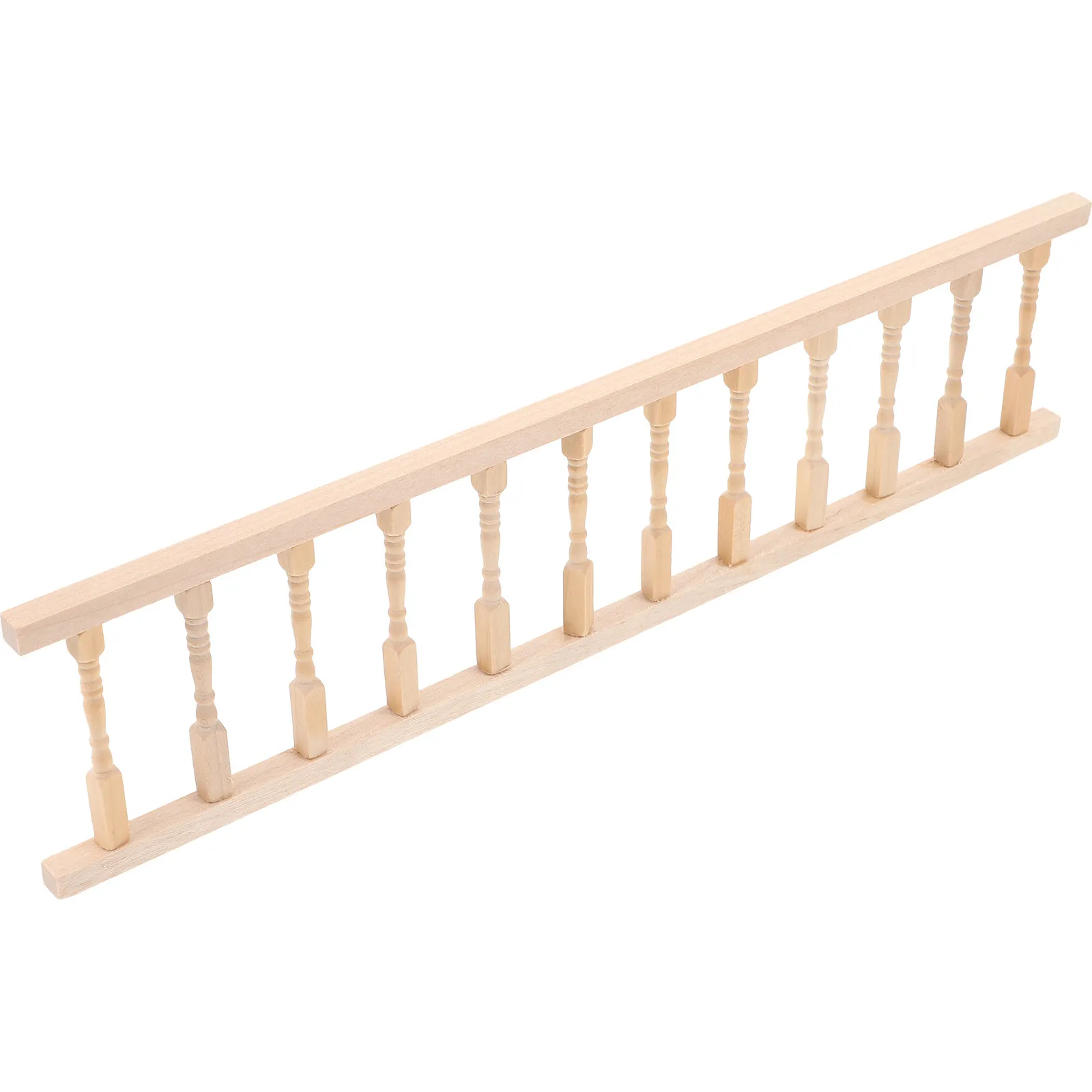

Wooden Miniature Fence Handrail 30.5x7.5cm 1:12 Scale Mini House Furniture Accessory for DIY Miniature House Pretend Play