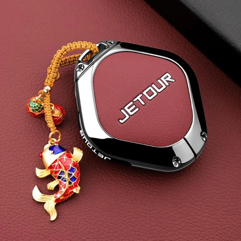 Autoschlüsseletui aus Zinklegierung für Chery Jetour Dashing IDM I-DM X-1 Plus DTC 2022 2025, Schlüsselanhänger, Fernbedienung, Taschengehäuse, Zubehör – Detail 11
