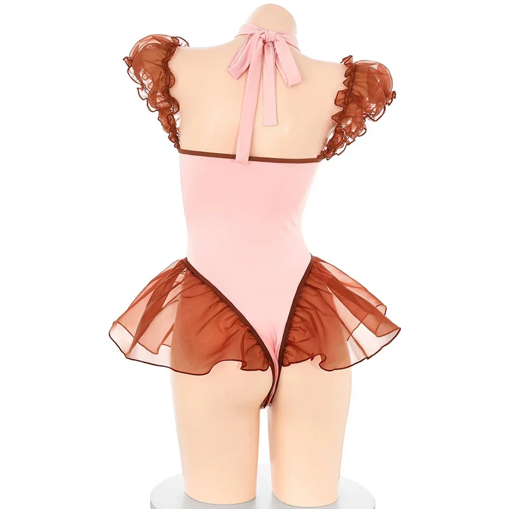 Anime Lolita Girl Fairy Tale Princess Uniform Women Bodysuit Maid Outfits Cosplay Costume Little Cake Role Play Cute Underwear