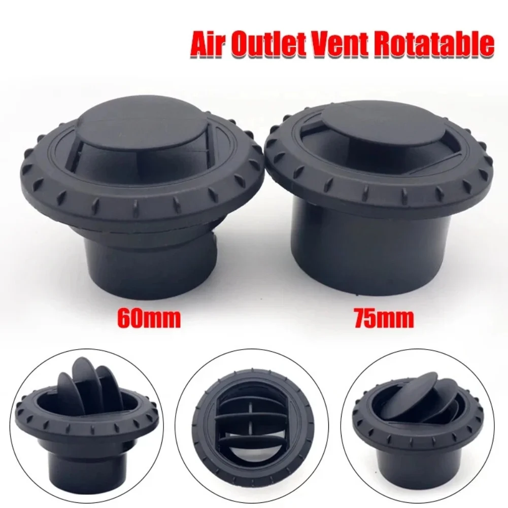 Adjustable 60mm/75mm Air Vent Outlet Suitable for Diesel Air Heater with Rotatable Airflow Control for Cars Trucks Campers