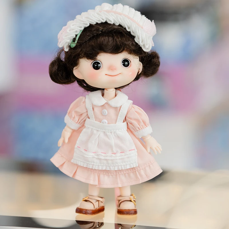 ชุดเสื้อผ้าตุ๊กตา OB11 สไตล์คลาสสิคย้อนยุค ชุดแม่บ้าน สำหรับตุ๊กตา BJD ขนาด 1/12 ของ GSC