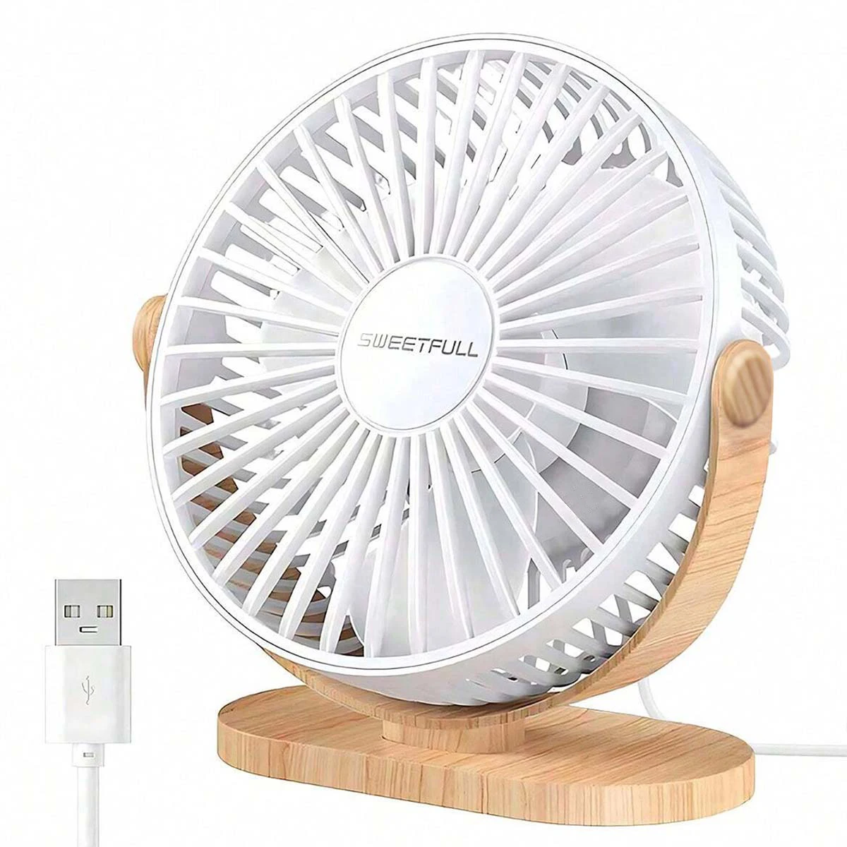 Desktop Fan Small USB Fan 6 Inch Ultra Quiet Table Fan with 3 Speeds Cooling Fan for Office Bedroom Home Desk (2026 New)