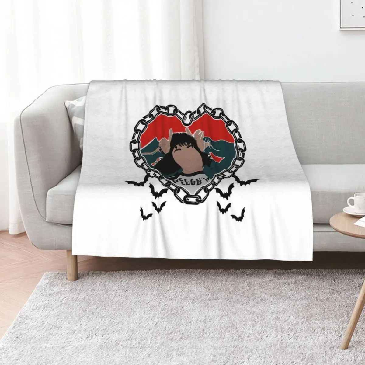 Eddie Munson The Freak Throw Blanket Plaid on the sofa Thermals For Travel Luxury Throw Sleeping Bag Bed linens Soft Blankets