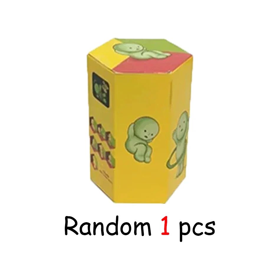 Geschenk: Mehrere Serien von nachtleuchtenden grünen Puppen – Überraschungs-Mystery-Box mit Actionfiguren als Deko-Desktop-Modellspielzeug
