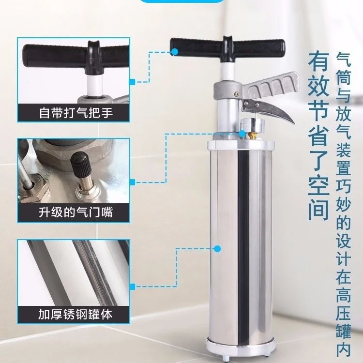 Toilet dredger, high pressure strong stainless steel, toilet tool, sewer dredger