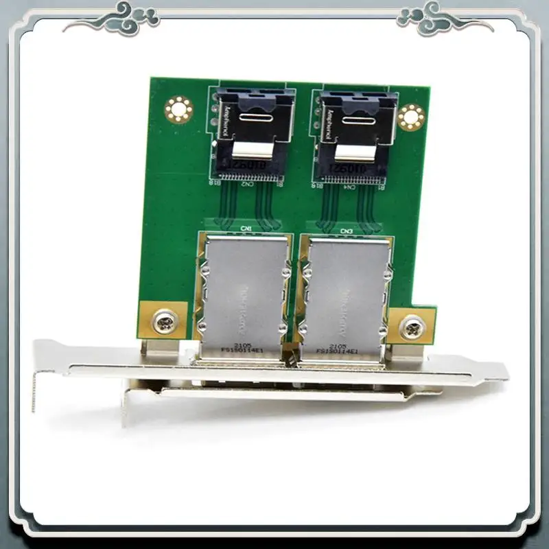 

Адаптер ABIJ-Mini SAS с кронштейном PCI, 2-портовый кабель SAS, 36-контактный адаптер SAS SFF-8087 к Mini SAS SFF-8088, гнездовой адаптер PCBA