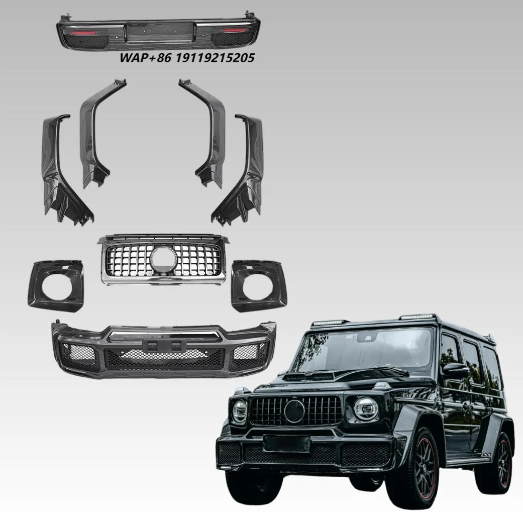 Factory Direct Carbon Fiber Wide Body Kit for G-Class W464 Upgrade G800 Complete Kit Front Lip Side Skirt
