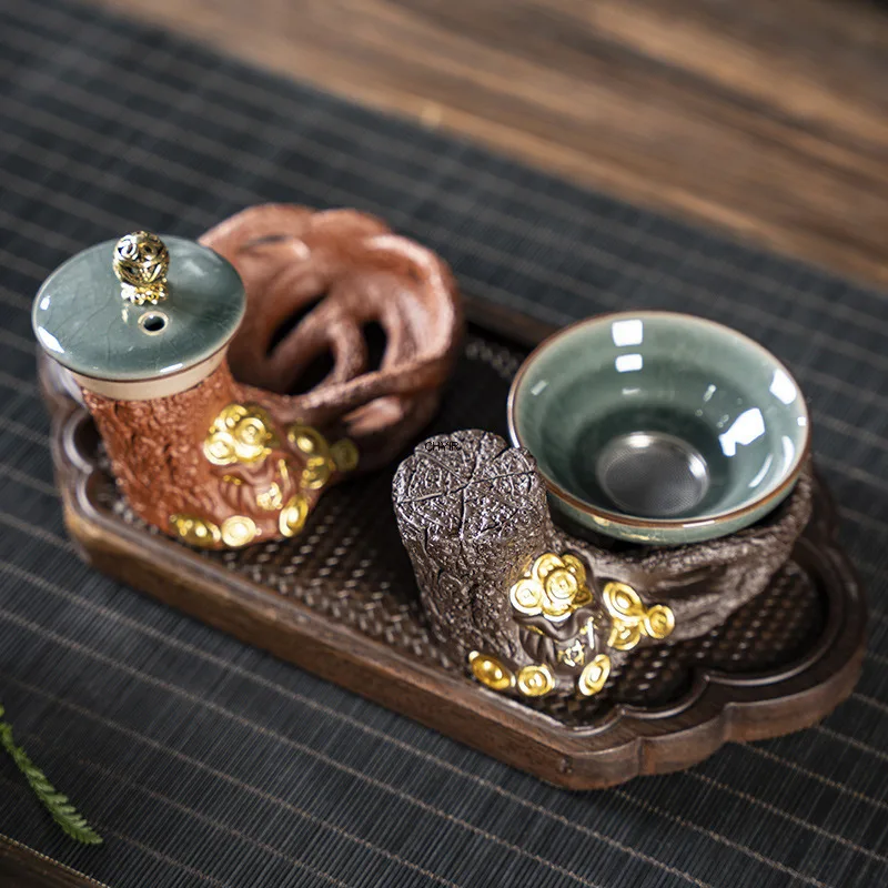 

Фиолетовая глиняная крышка для пней, чайный орнамент для домашних животных, чайная игра, чайное искусство, может быть культивирован, держатель для чашки, фиолетовый глиняный чайный сервиз