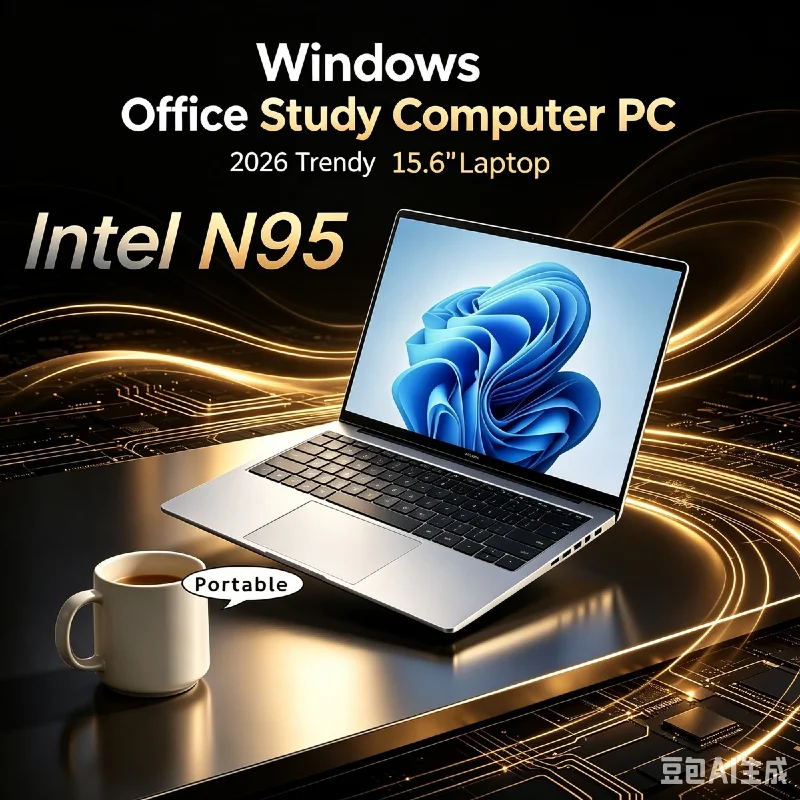 Portable Intel N95 Notebook PC 15.6" DDR4 RAM 2TB SSD 7500mAh Battery Fingerprint Backlit Laptop For Student Business Game
