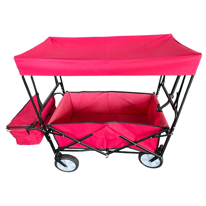 Higher Quality Camping Cart Trail Collapsible Folding Beach Wagon for Outdoor Garden Beach
