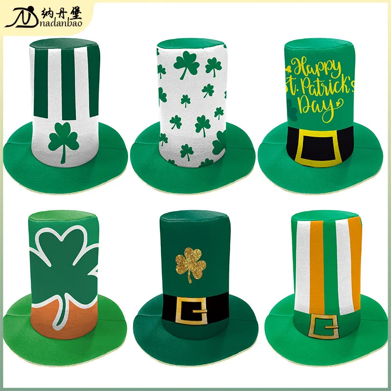 

New St. Patrick's Day Green Irish Street Digital Printing Performance Festival Hat