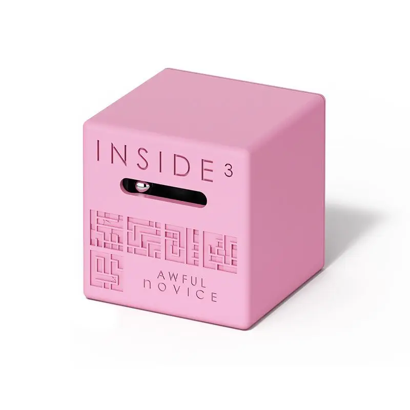 

1 PCS INSIDE 3 Puzzle 3D Stereoscopic Bead Running Maze Decryption Box High IQ Brain Burning Training Puzzle Toys Novelties Toy