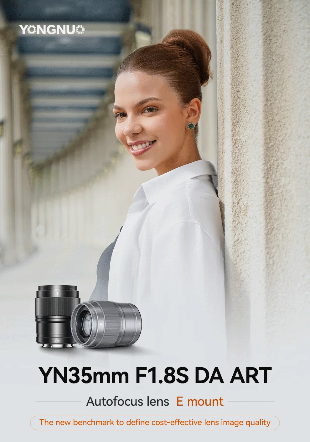 YONGNUO YN35mm F1.8S DA Art E-Mount objectif de mise au point automatique rapide silencieux grande ouverture pour appareils photo sans miroir Sony