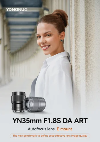Imagen 1 del producto YONGNUO YN35mm F1.8S DA Art E-Mount lente de enfoque automático rápido silencioso gran apertura para cámaras Sony sin espejo