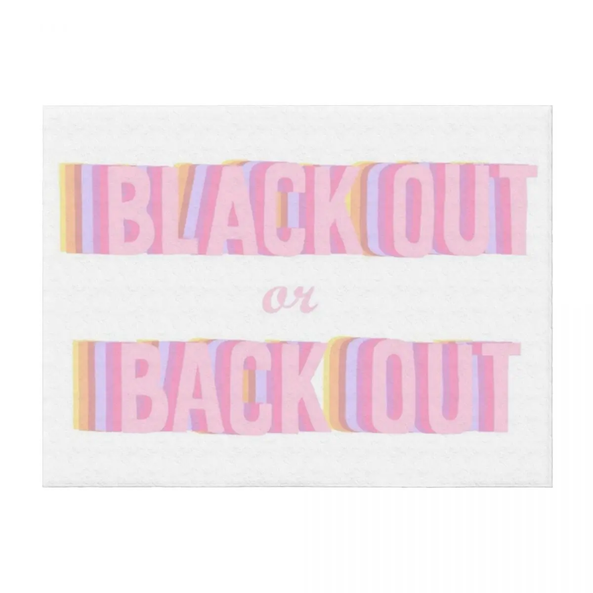 

black out or back tf out Throw Blanket decorative Travel Luxury Thicken Shaggy Blankets