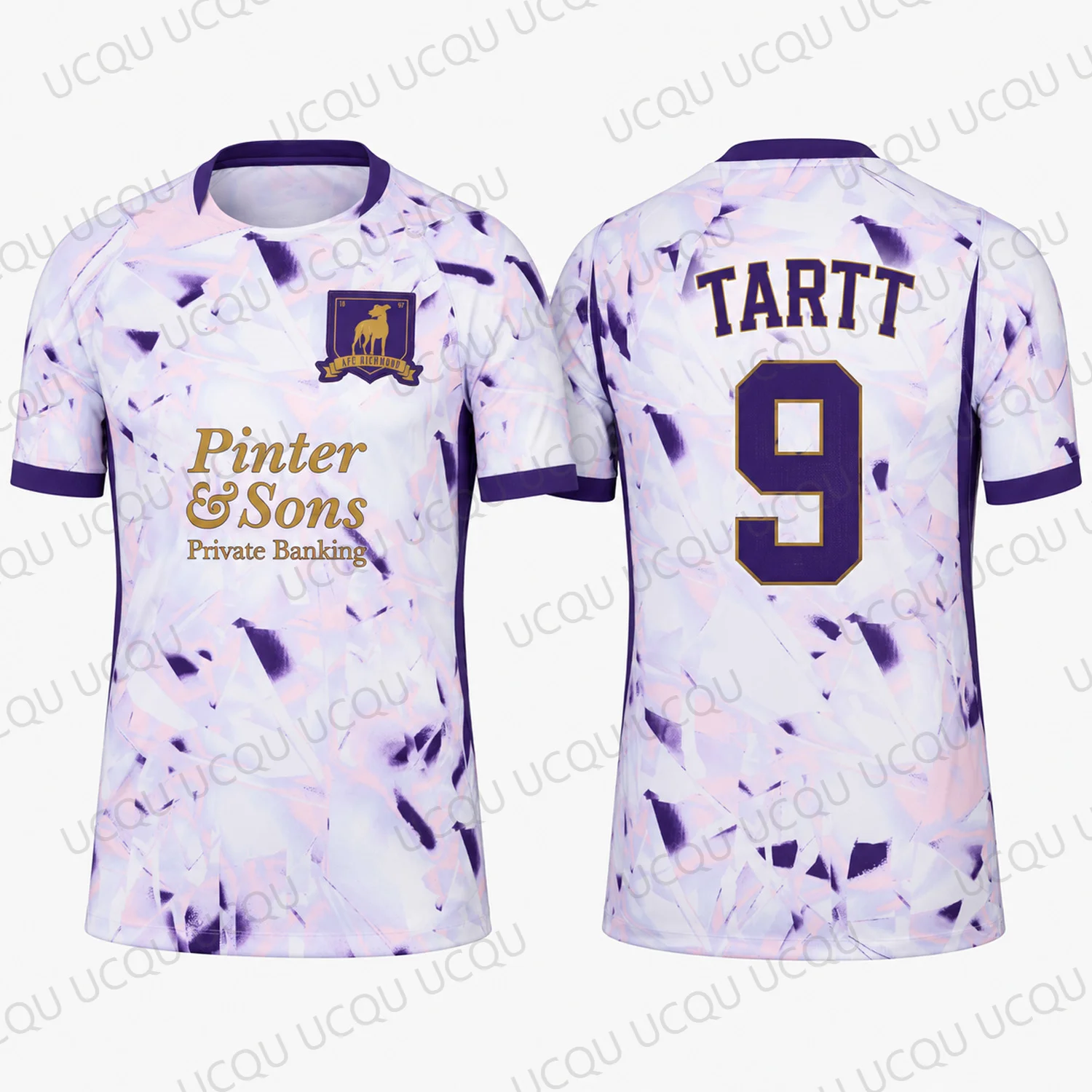 2027 Richmond Zava 10 Away Soccer Jersey White Purple Football Fan Shirt Men Women TV Series Sports Top