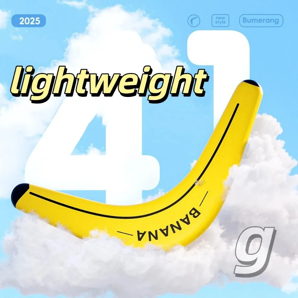 Soft and Elastic Sports Throwback Banana V Shaped Boomerang Flying Disc Throw Interactive Toys for Kids Adults image 5