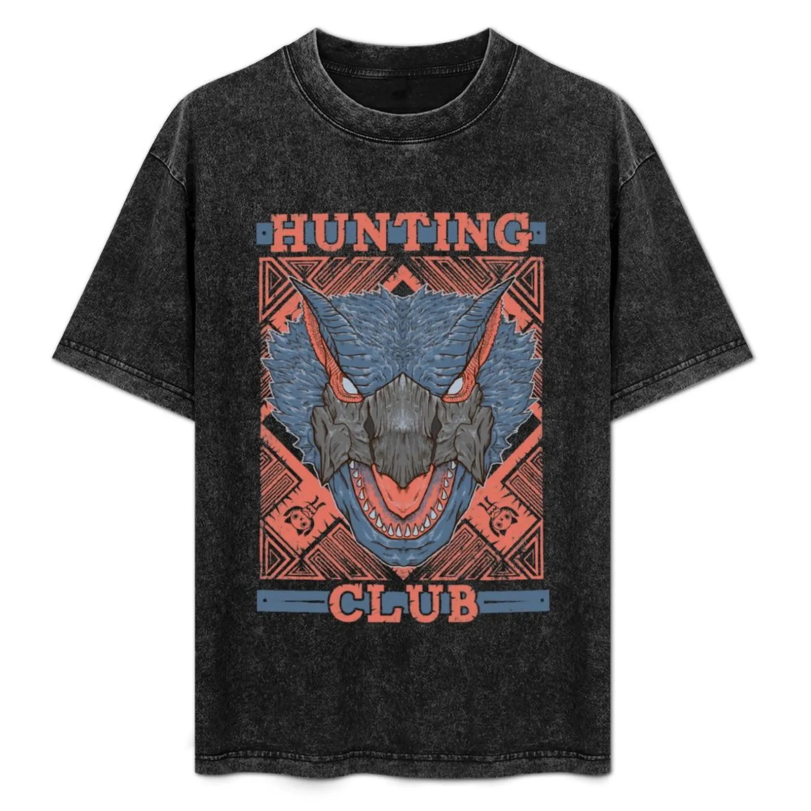 

Hunting Club: Nargacuga T-Shirt vintage graphic tee animal prinfor boys plain clothes for men