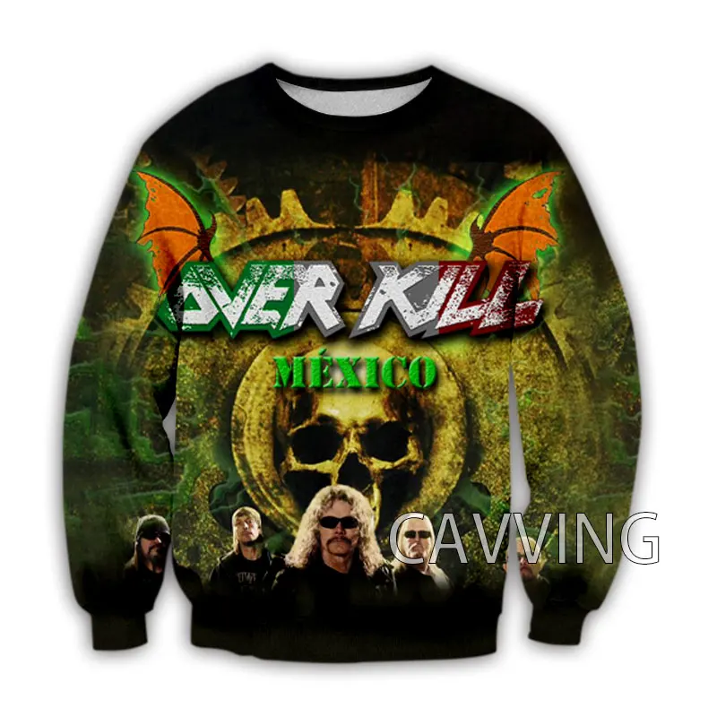 New Fashion Women/Men's 3D Print  Overkill Band  Crewneck Sweatshirts Harajuku Styles Tops Long Sleeve Sweatshirts